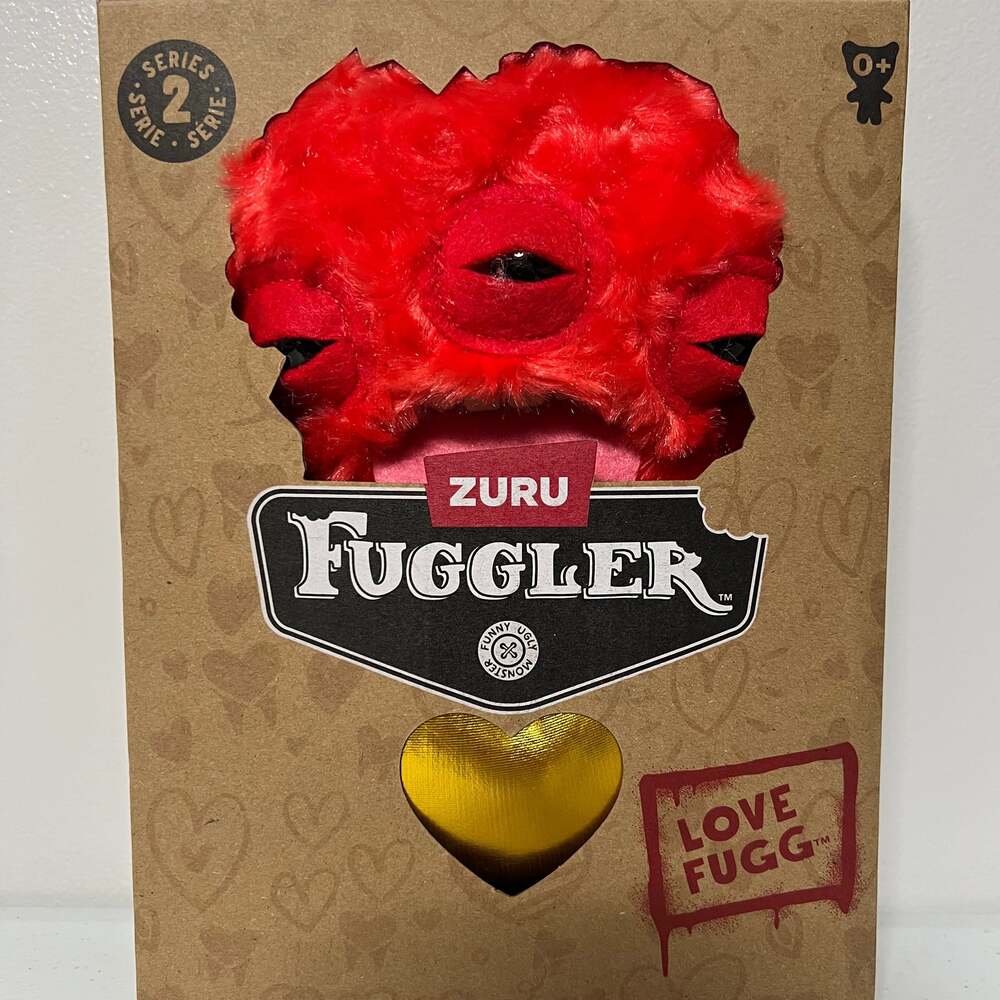 ZURU Fuggler Love Fugg Series 2 Red Annoyed Alien Funny Ugly Monster Plush